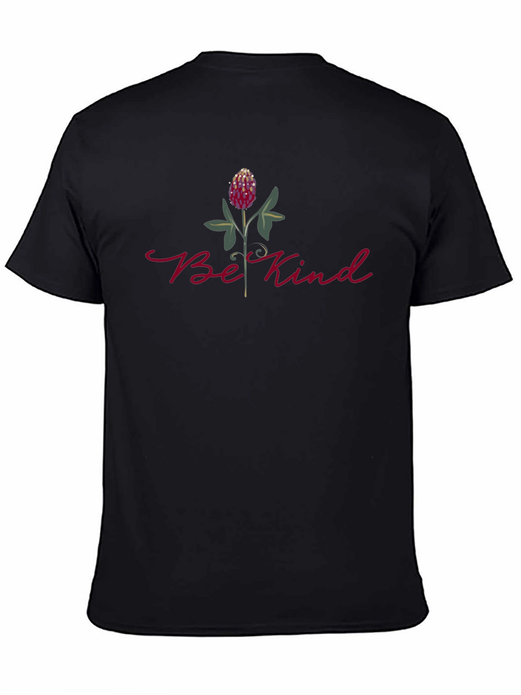 Be Kind Floral Graphic Tee - Black T-Shirt