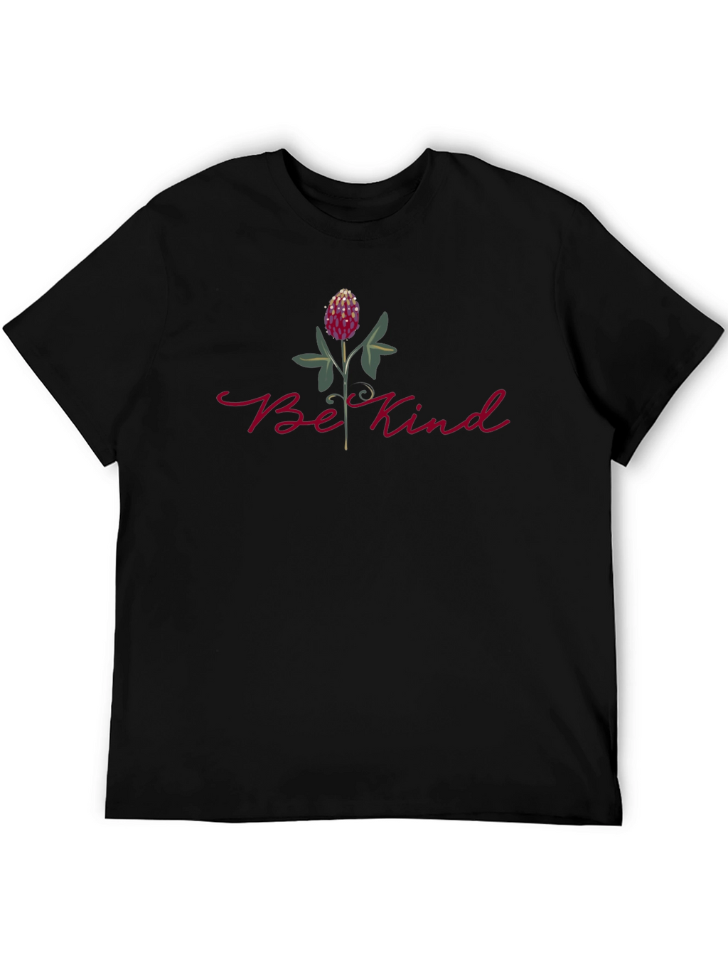 Be Kind Floral Graphic Tee - Black T-Shirt