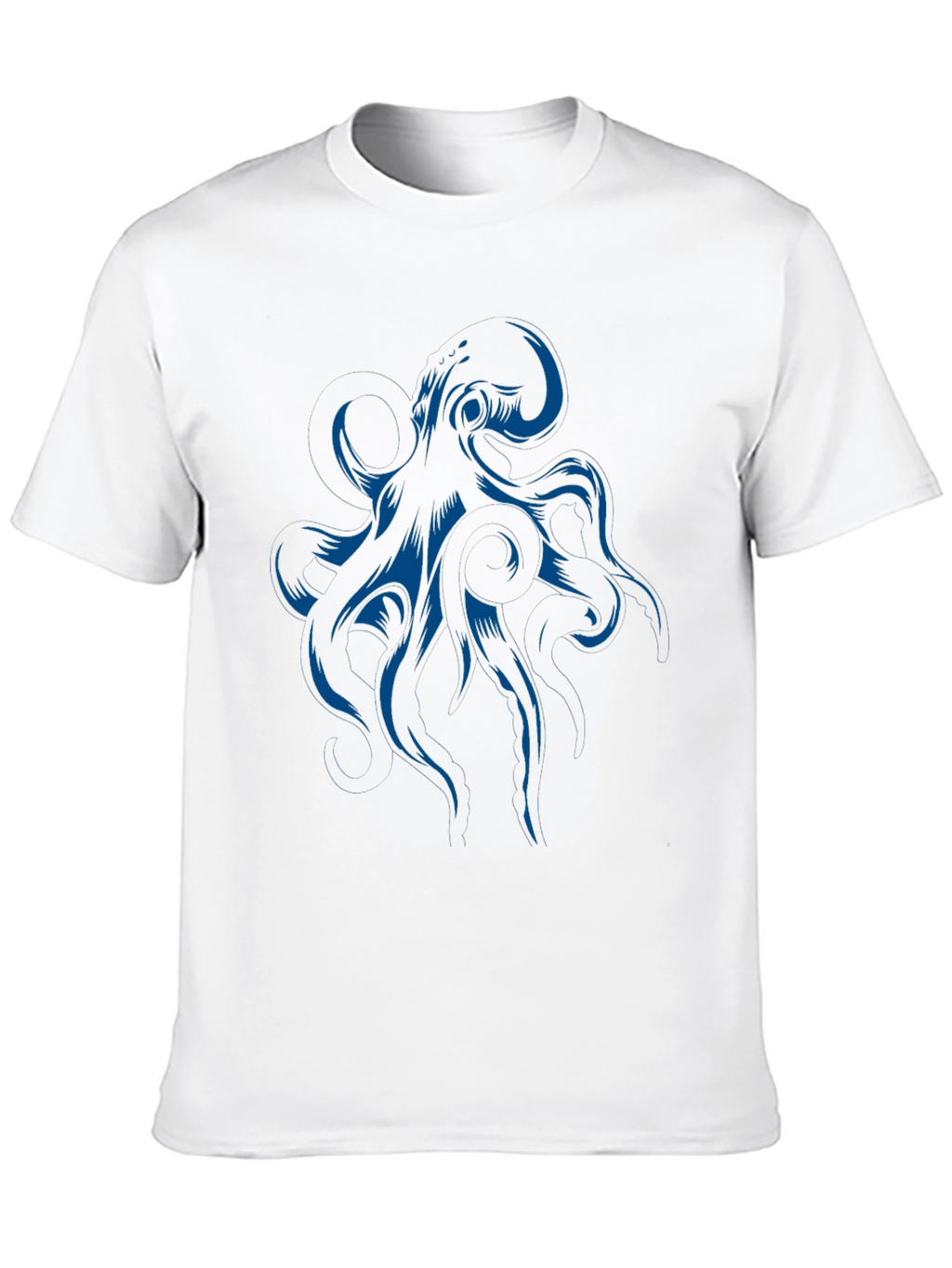 Octopus Graphic Print Black T-Shirt