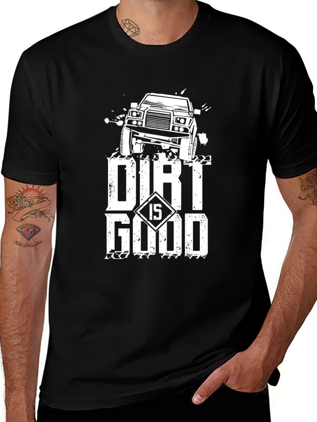 Dirt Is Good Off-Road Truck Graphic Tee