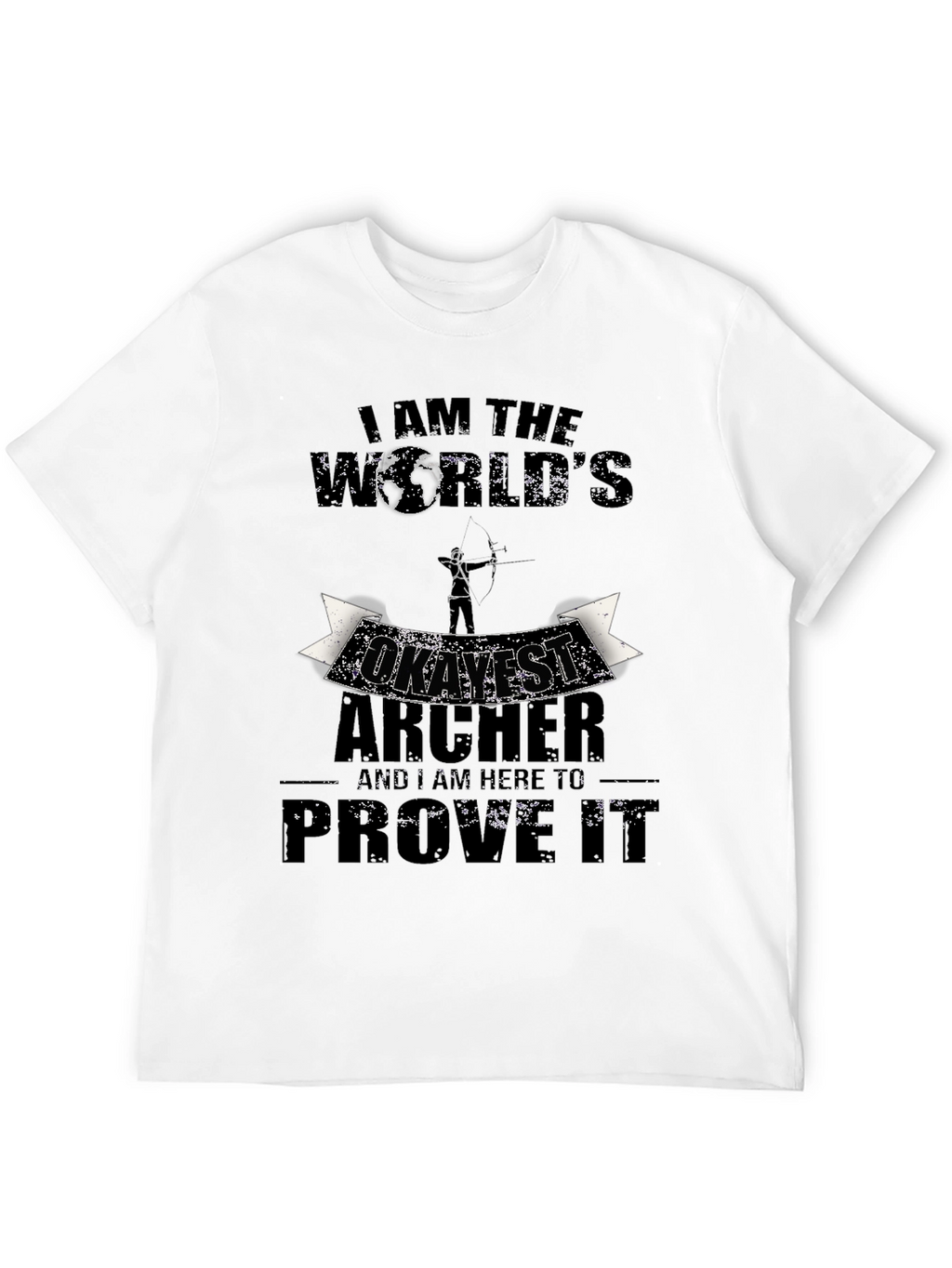 Funny Archer T-Shirt - Worlds Okayest Archer