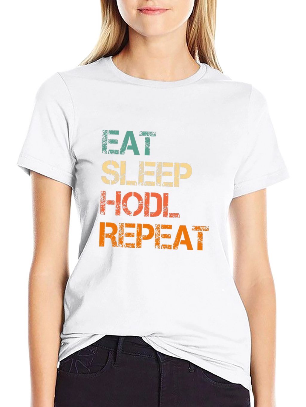 Eat Sleep HODL Repeat Crypto T-Shirt