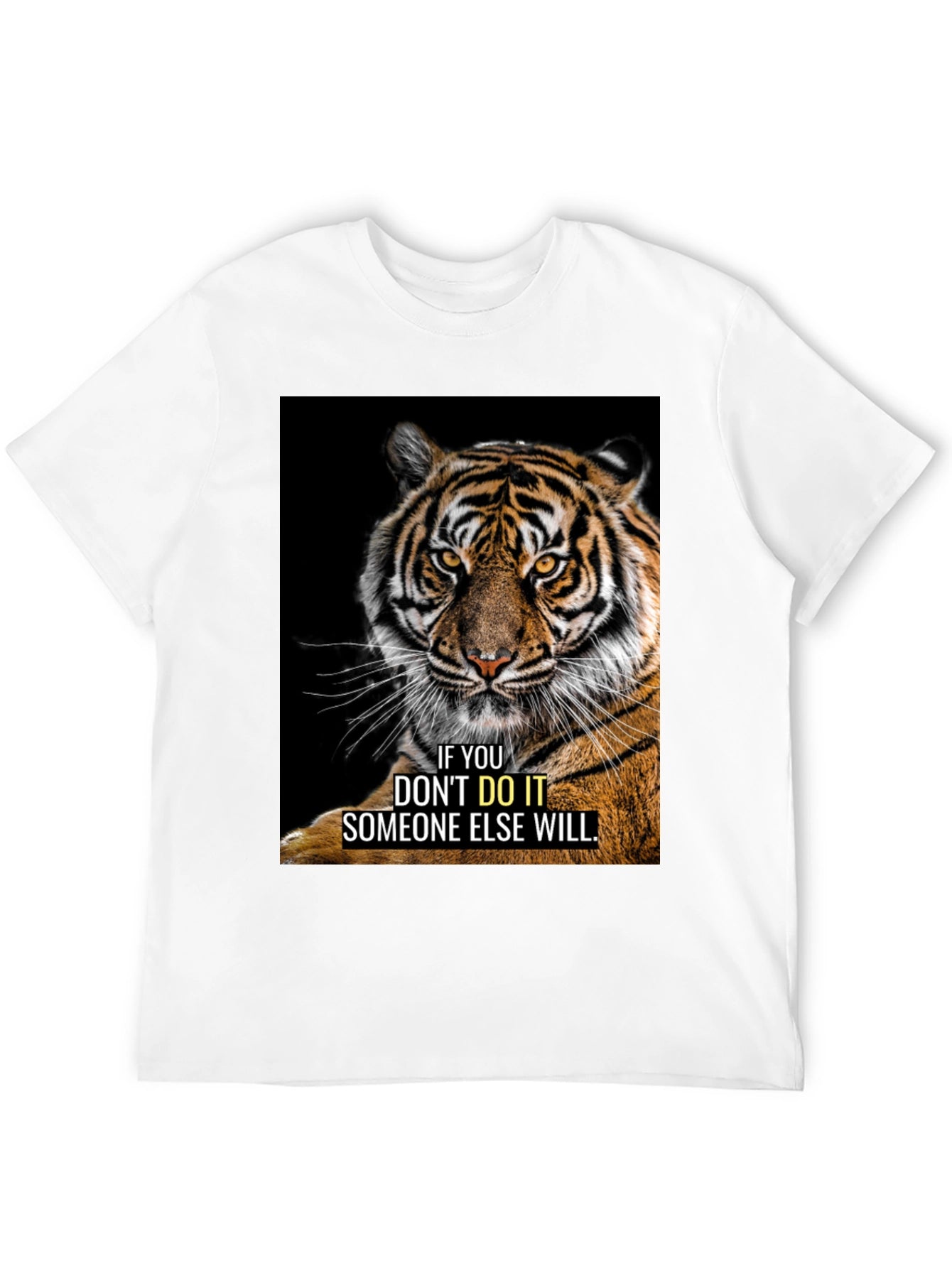 Tiger Graphic Motivational T-Shirt