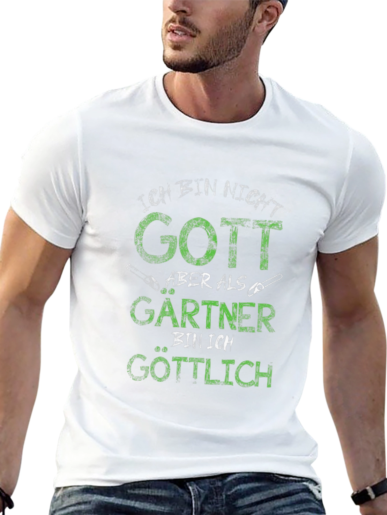 Ich Bin Nicht Gott Gardener T-Shirt