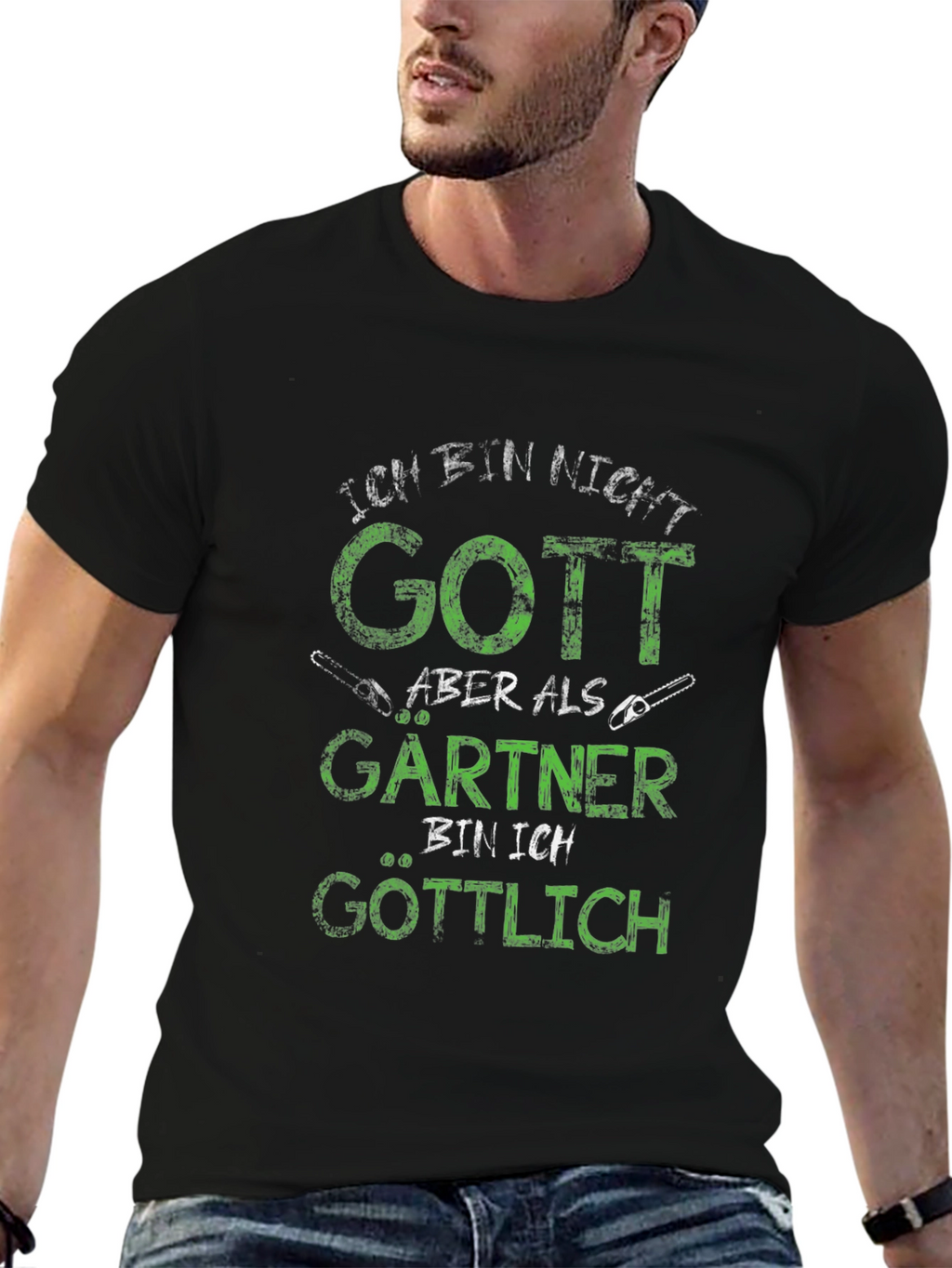 Ich Bin Nicht Gott Gardener T-Shirt
