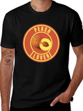 Peach Lover Graphic Tee - Fruit Humor T-Shirt