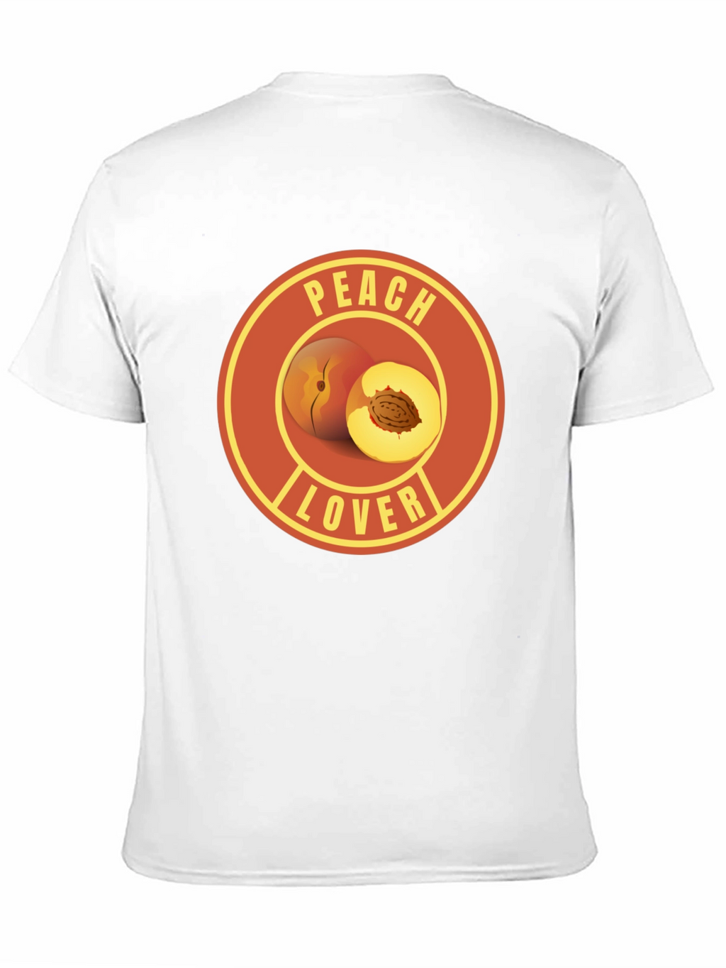 Peach Lover Graphic Tee - Fruit Humor T-Shirt