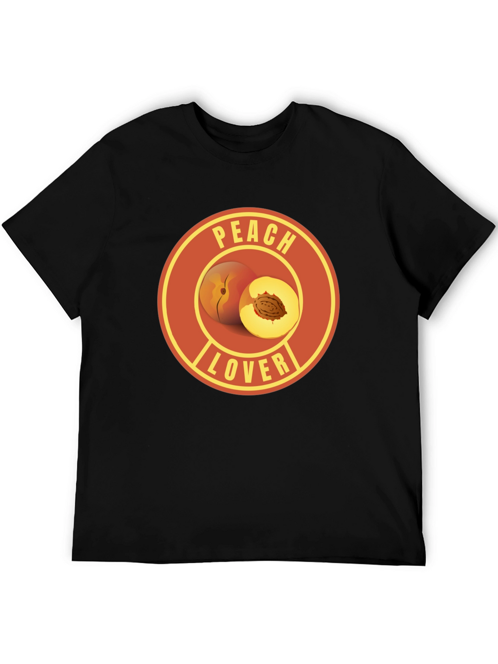Peach Lover Graphic Tee - Fruit Humor T-Shirt