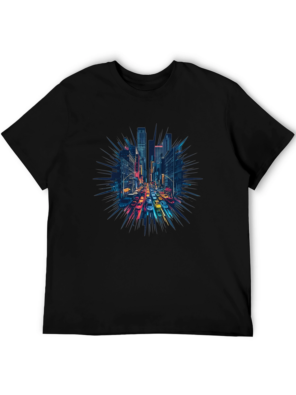 Cityscape Graphic Tee - Urban Style Shirt