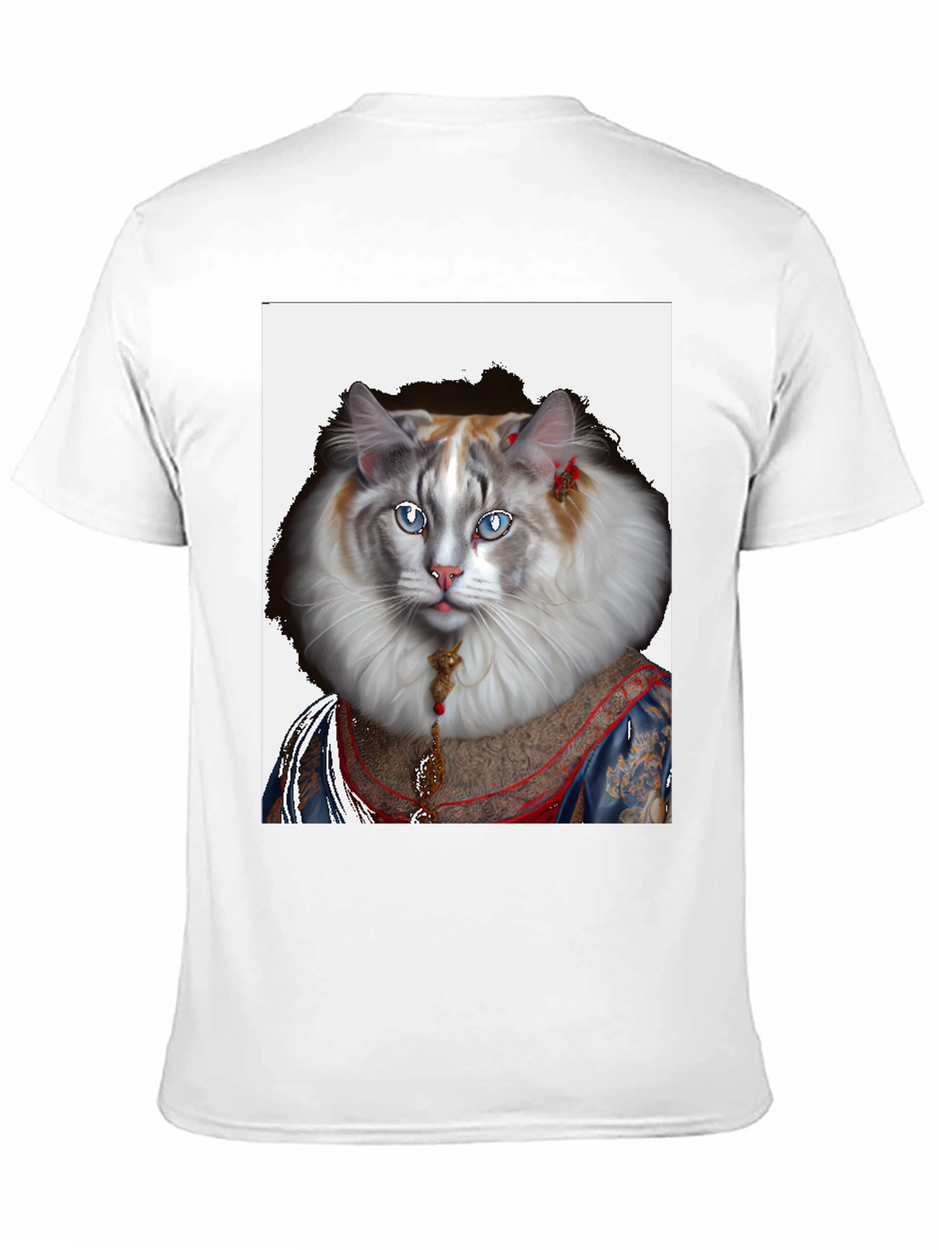 Regal Cat Portrait Tee - Feline Royalty T-Shirt