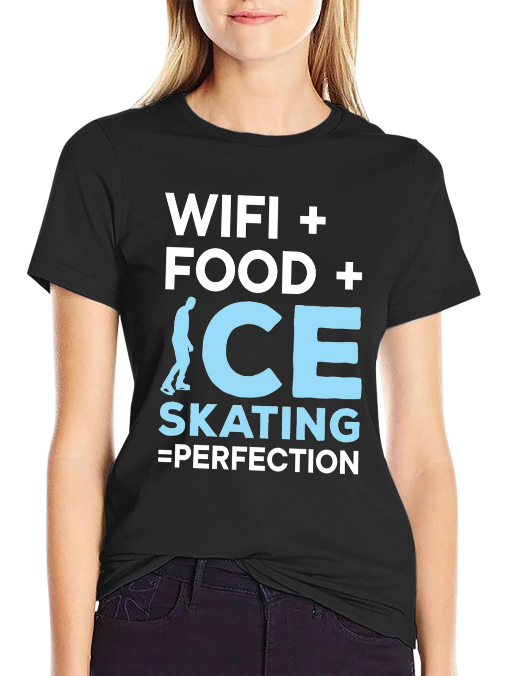 Wifi Food Ice Skating Perfection Graphic Tee
