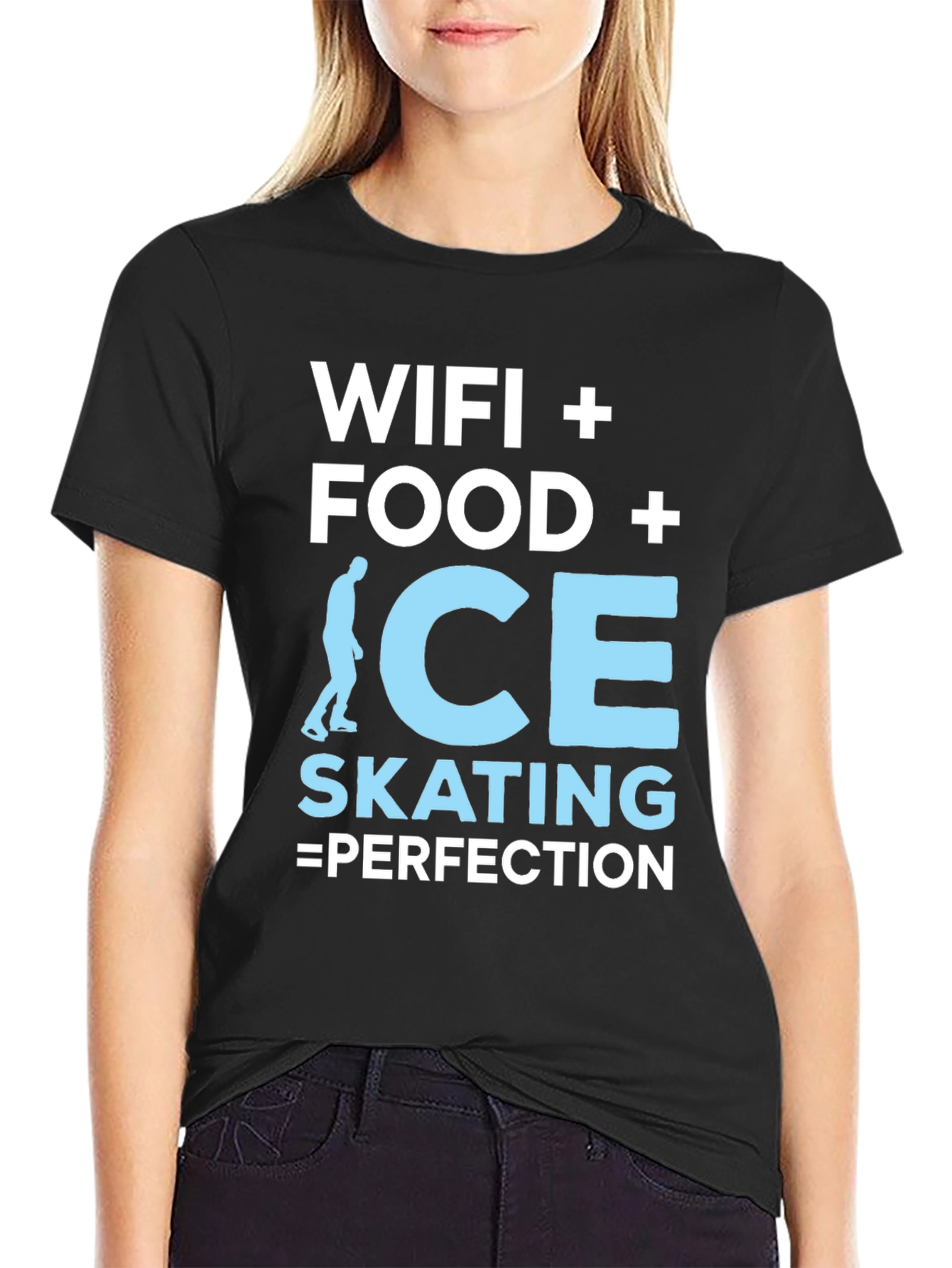 Wifi Food Ice Skating Perfection Graphic Tee