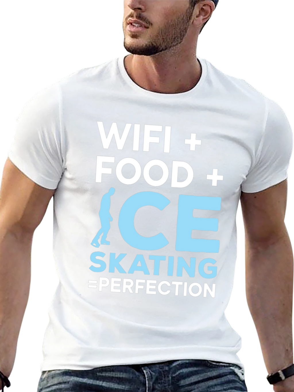 Wifi Food Ice Skating Perfection Graphic Tee