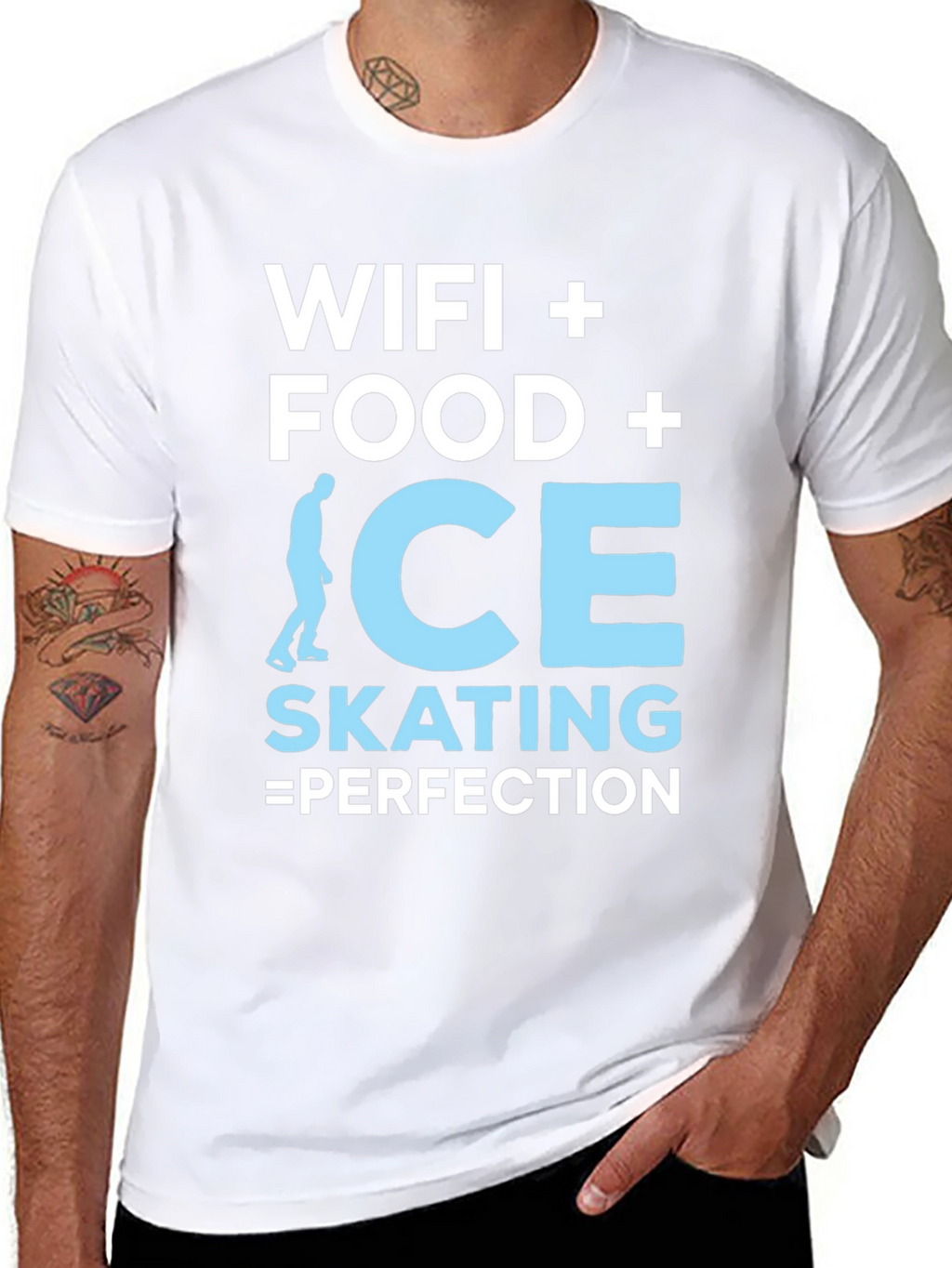 Wifi Food Ice Skating Perfection Graphic Tee