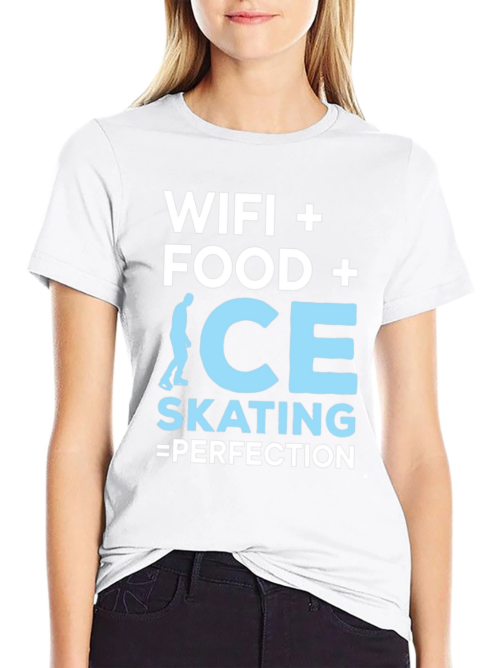 Wifi Food Ice Skating Perfection Graphic Tee