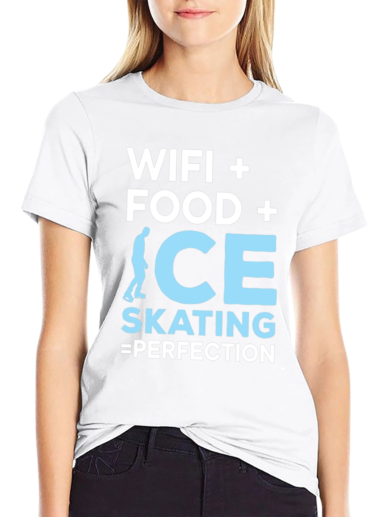 Wifi Food Ice Skating Perfection Graphic Tee