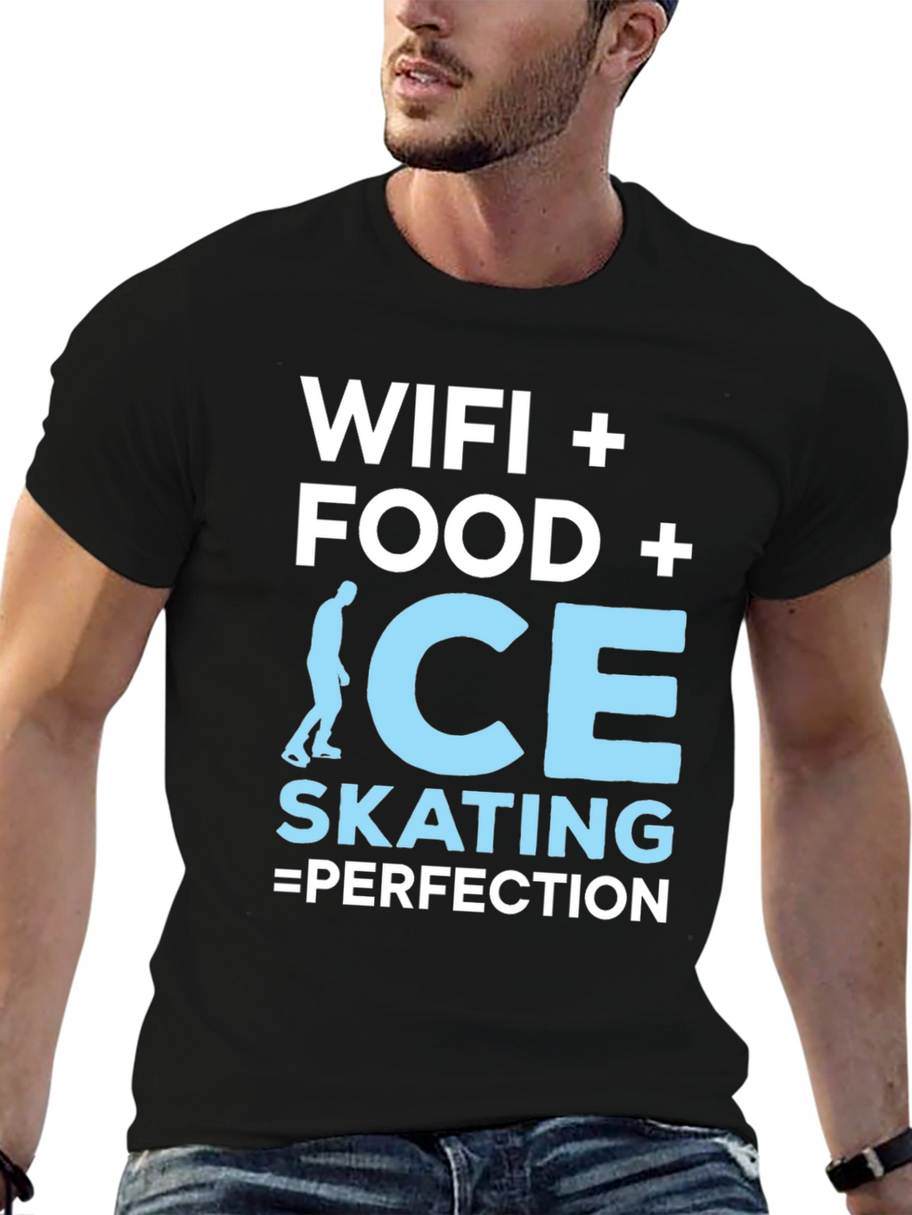 Wifi Food Ice Skating Perfection Graphic Tee