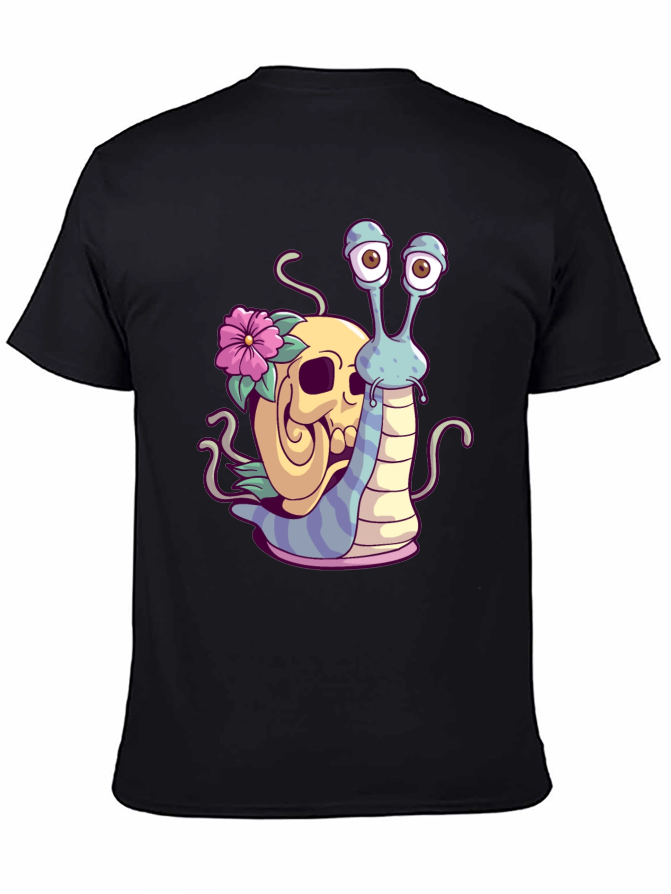 Skull Snail Graphic Tee - Unique Print T-Shirt