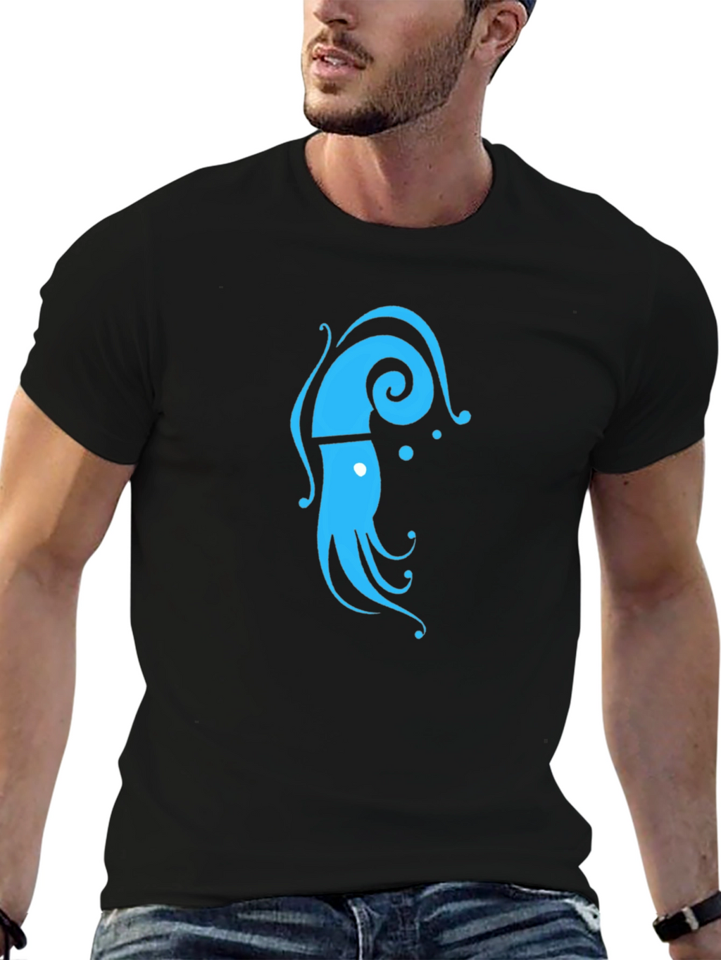Squid Graphic T-Shirt - Cool Casual Tee