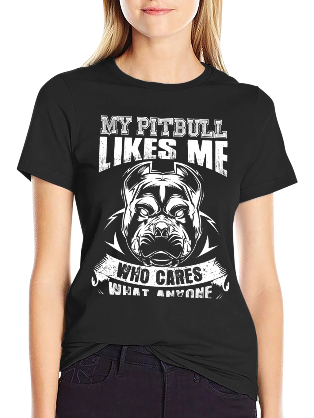 My Pitbull Likes Me T-Shirt - Dog Lover Tee