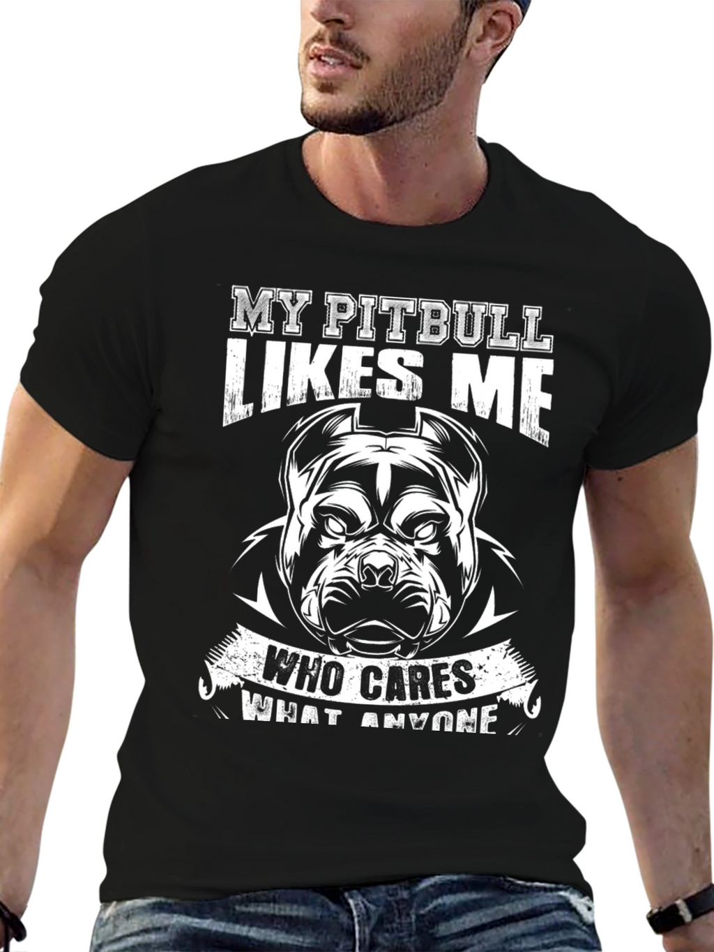 My Pitbull Likes Me T-Shirt - Dog Lover Tee