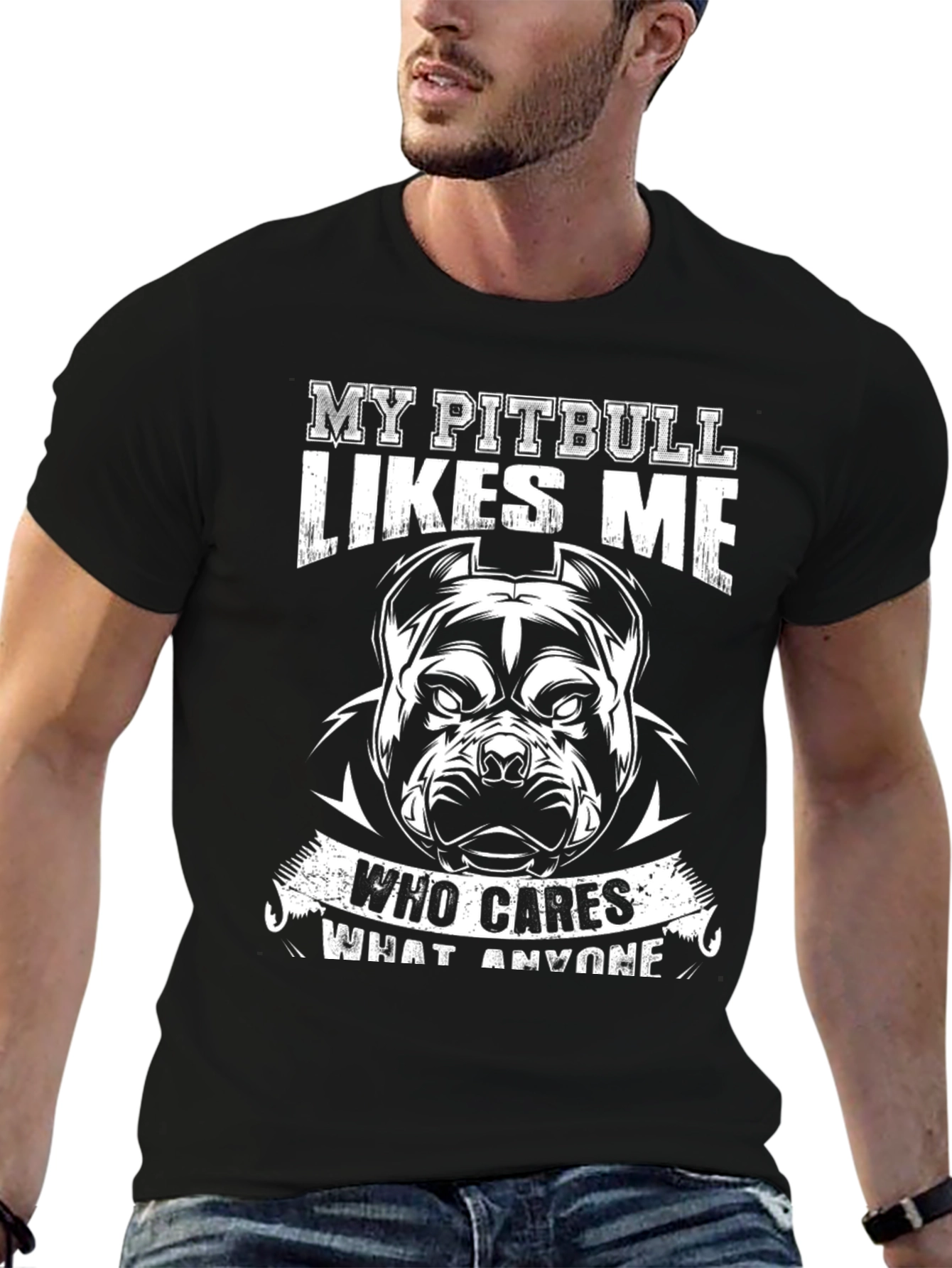 My Pitbull Likes Me T-Shirt - Dog Lover Tee