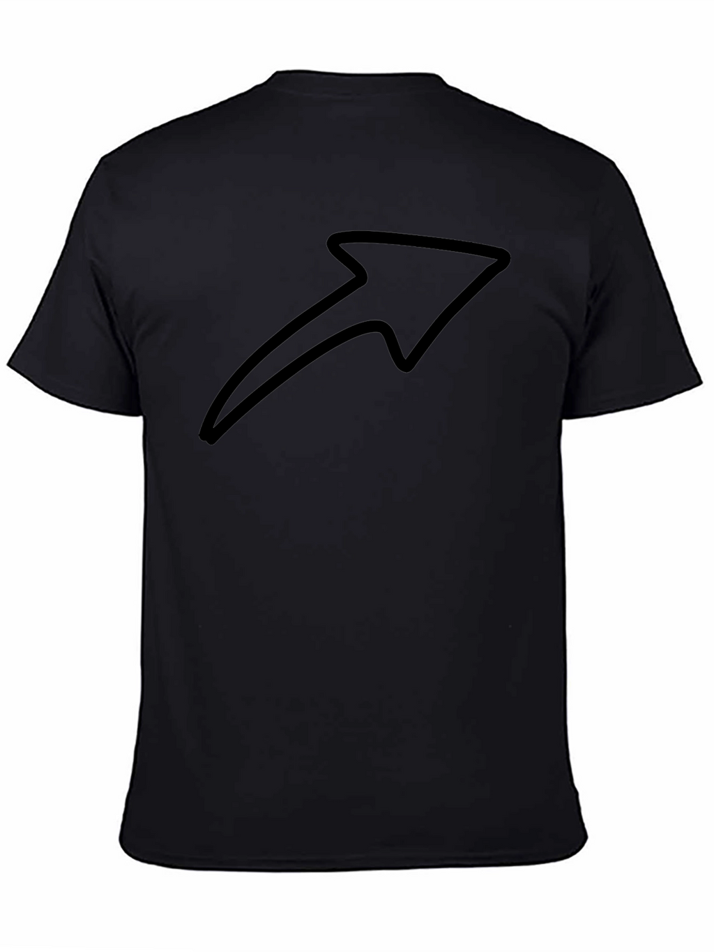 Arrow Graphic Black T-Shirt - Modern Design