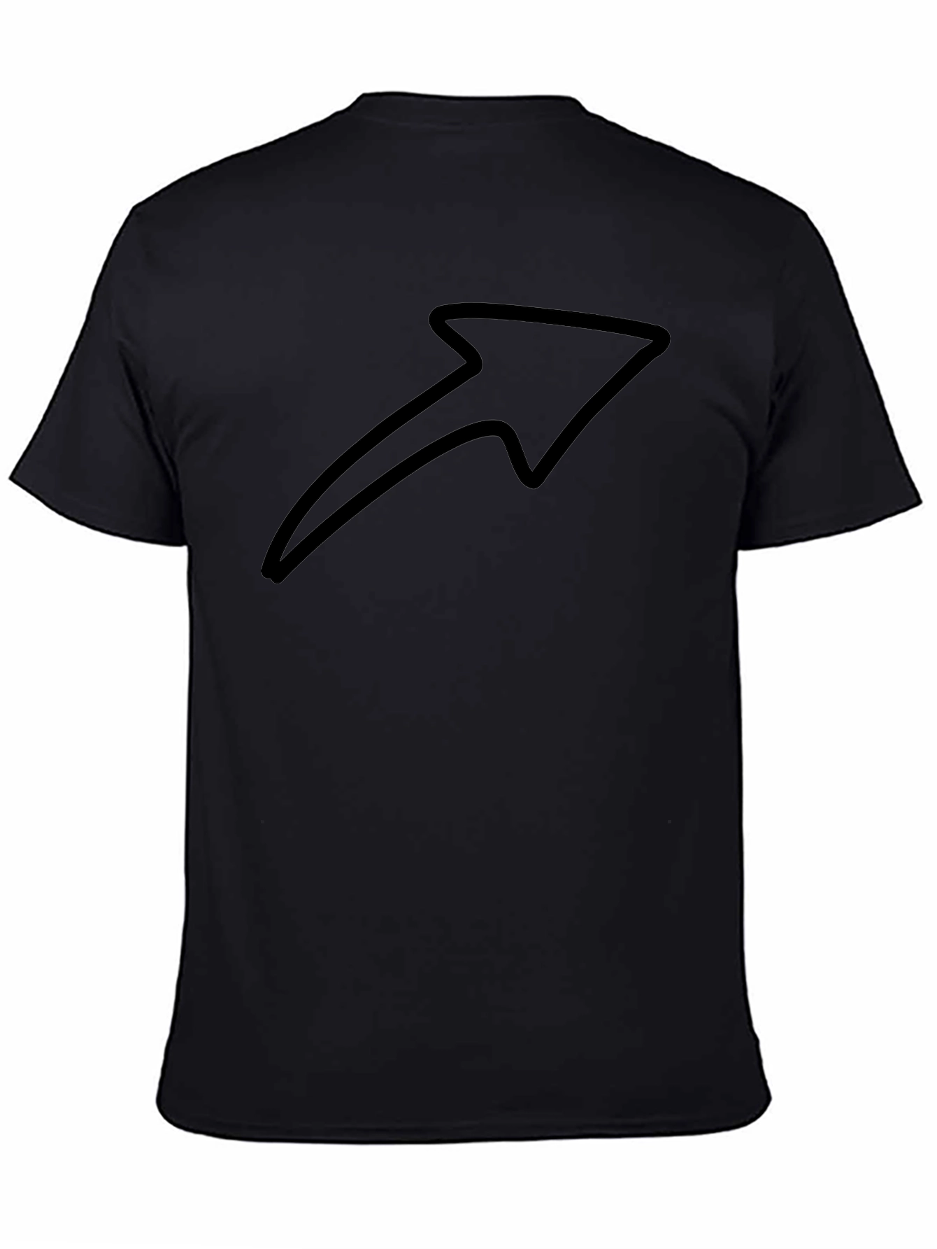 Arrow Graphic Black T-Shirt - Modern Design