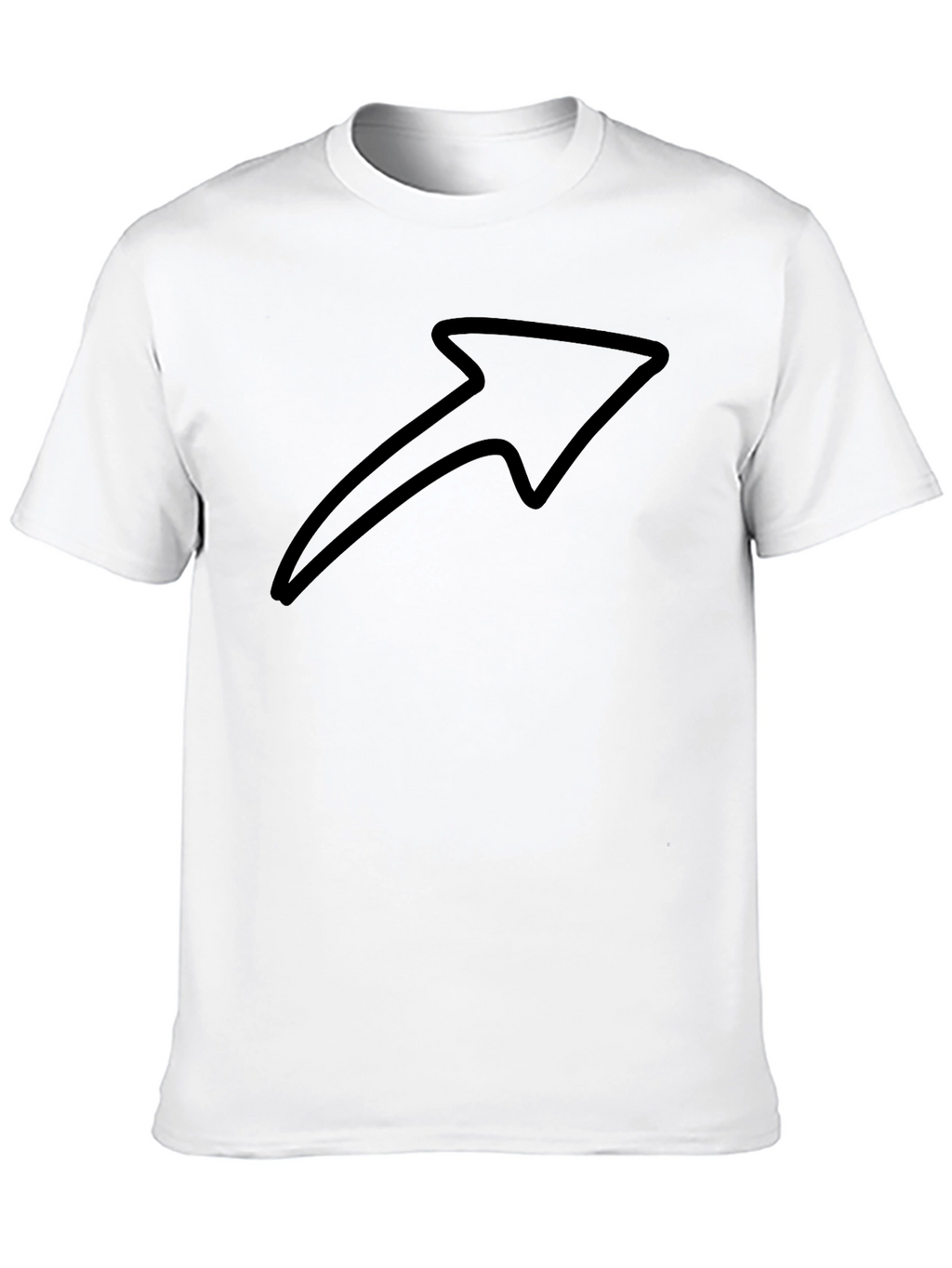 Arrow Graphic Black T-Shirt - Modern Design