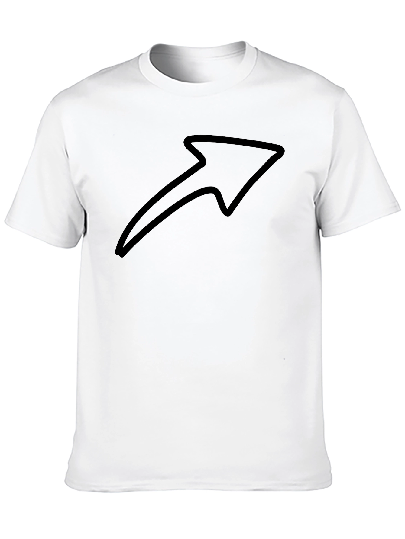 Arrow Graphic Black T-Shirt - Modern Design