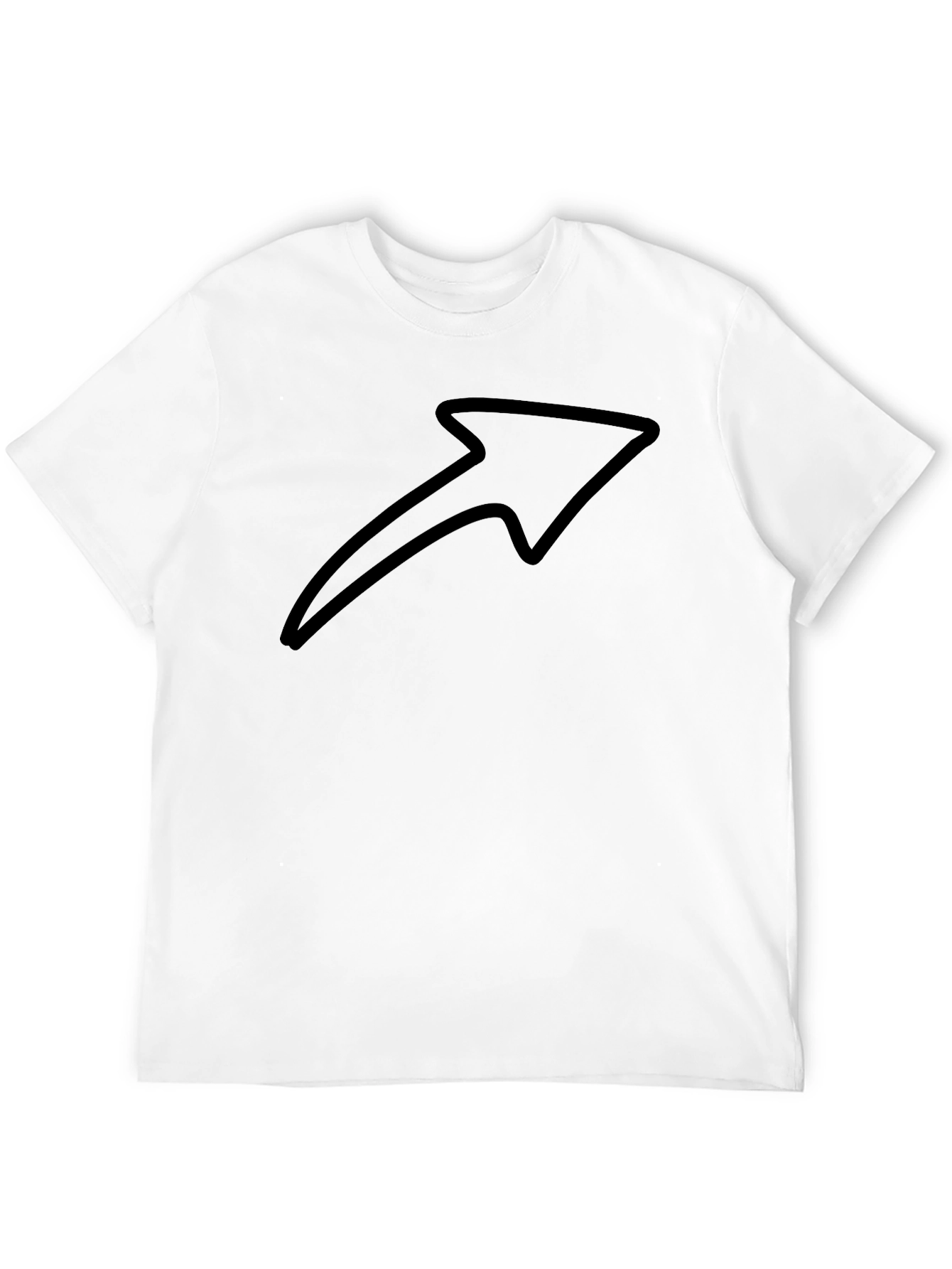 Arrow Graphic Black T-Shirt - Modern Design