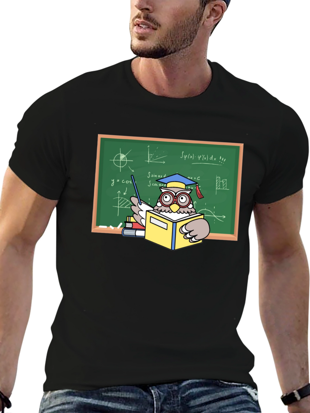 Professor Owl Graphic T-Shirt - Academic Humor