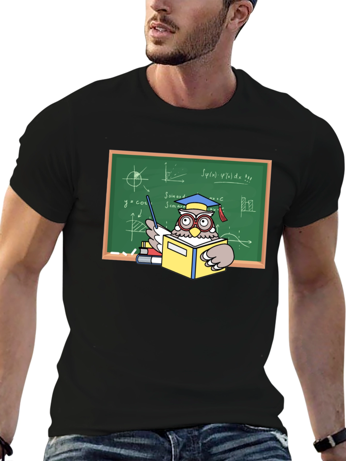 Professor Owl Graphic T-Shirt - Academic Humor
