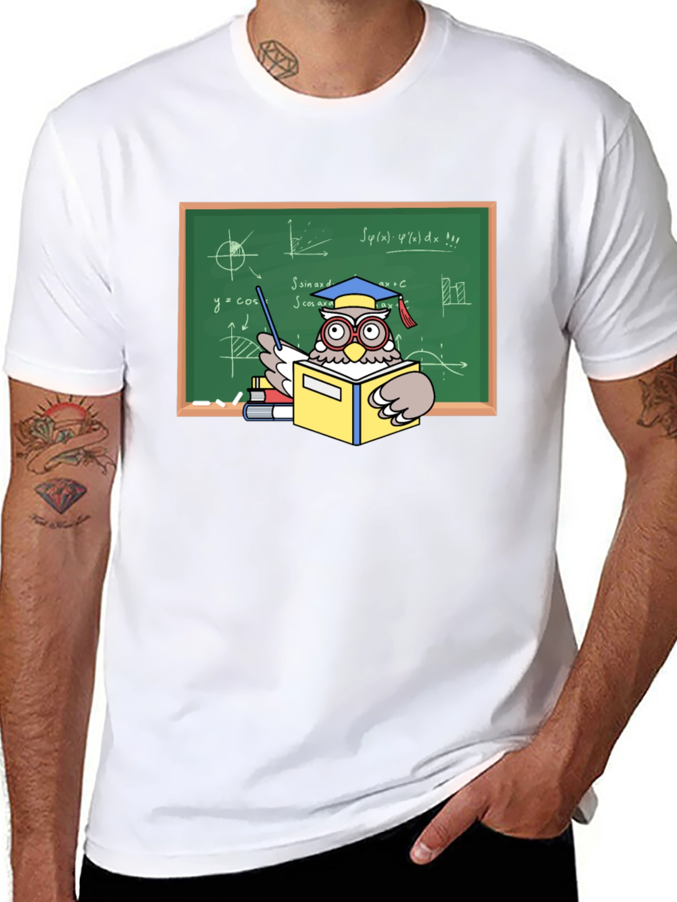 Professor Owl Graphic T-Shirt - Academic Humor