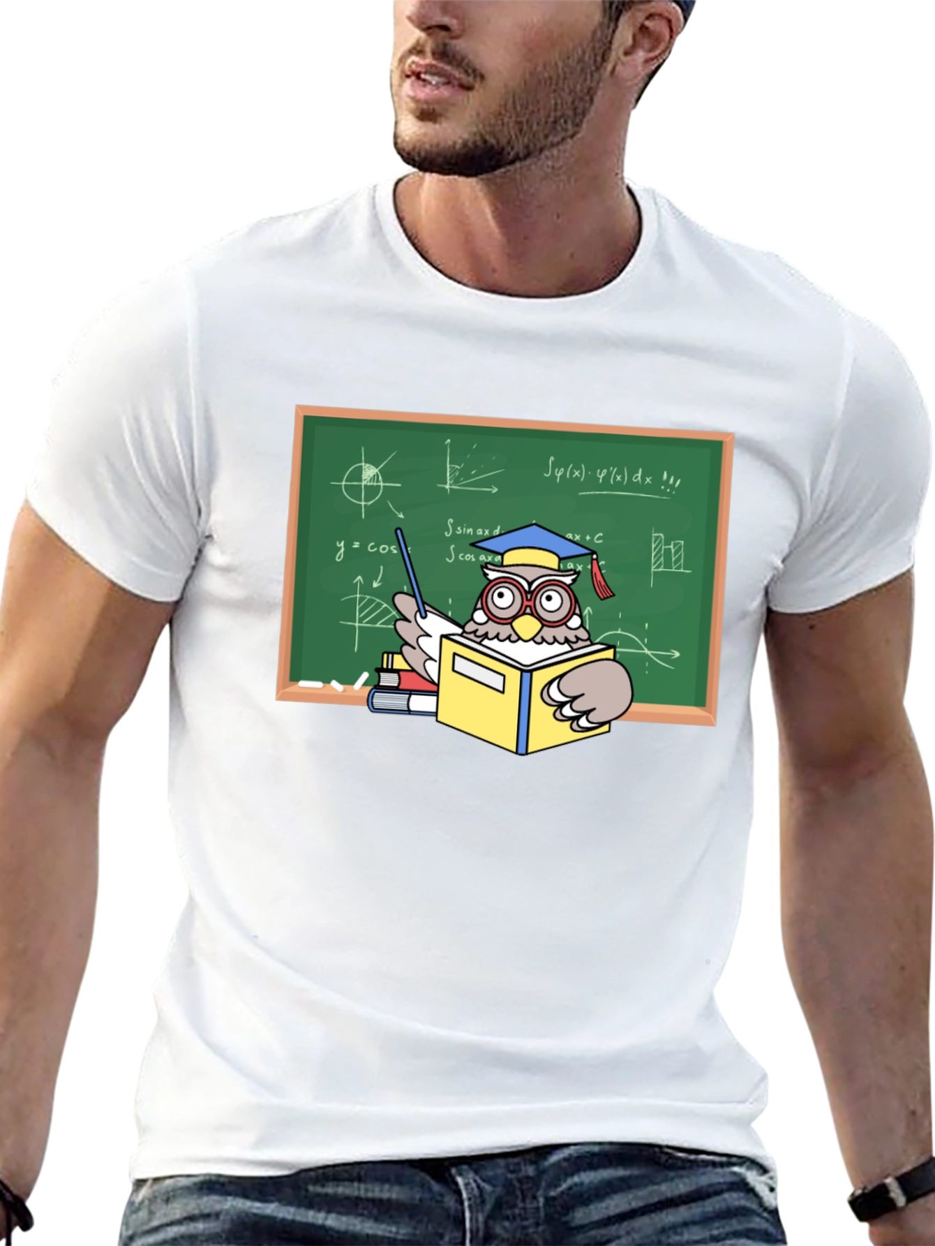 Professor Owl Graphic T-Shirt - Academic Humor