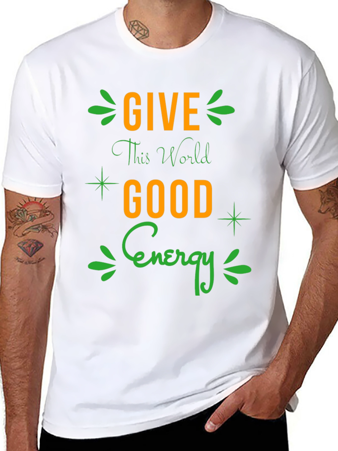 Give This World Good Energy Graphic Tee