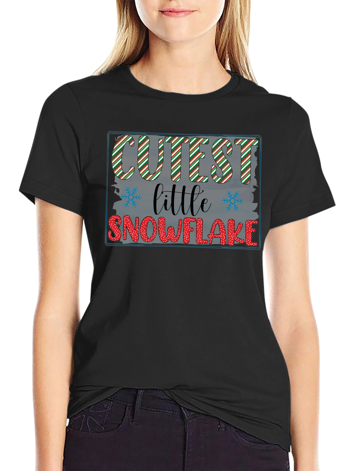 Cutest Little Snowflake Graphic Tee