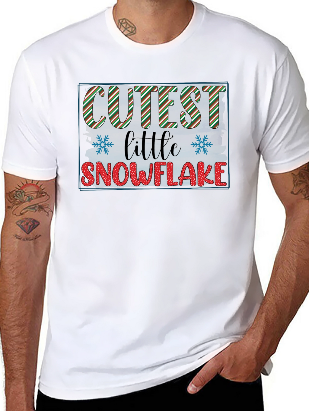 Cutest Little Snowflake Graphic Tee