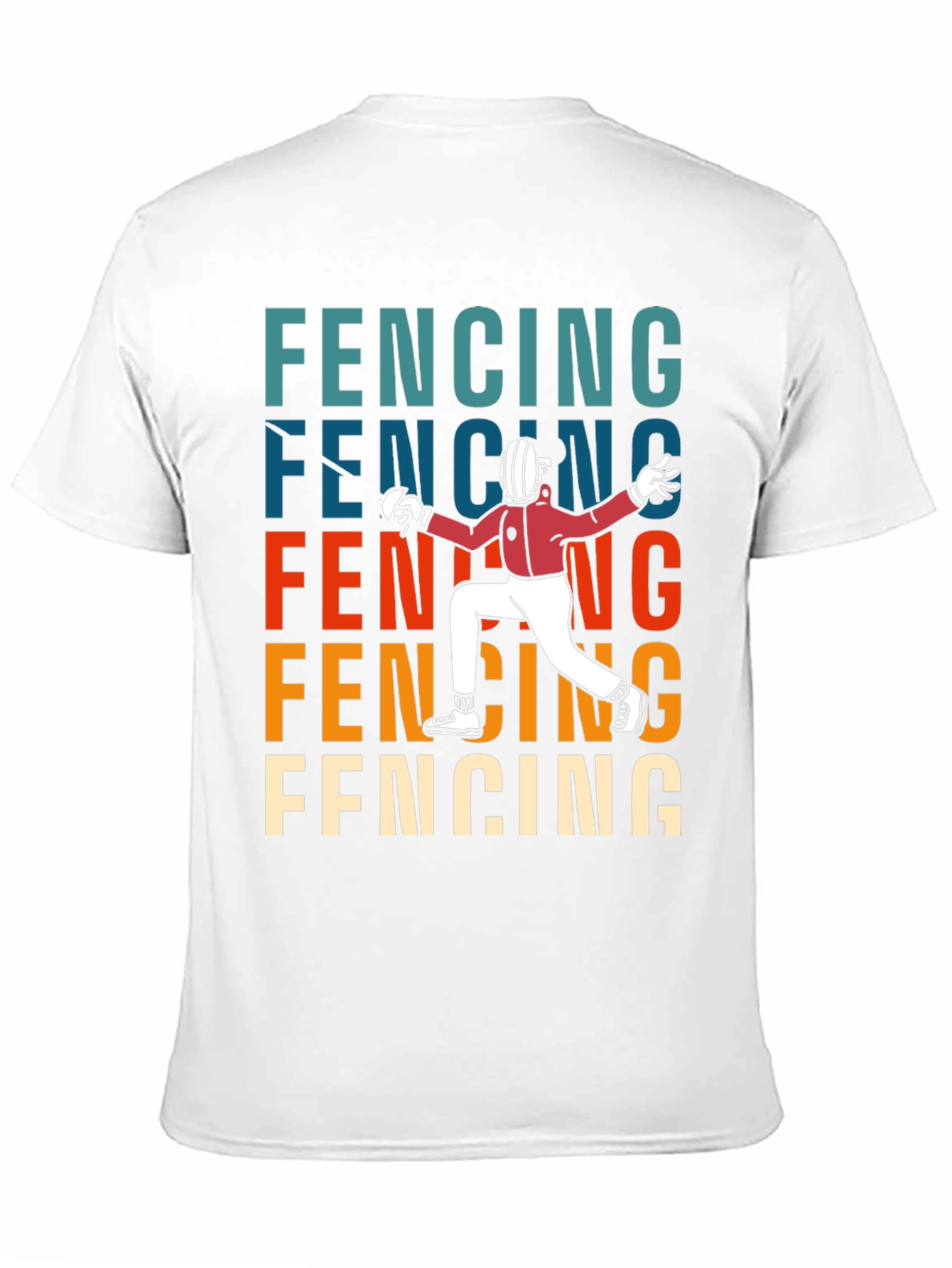 Fencing Retro Style T-Shirt