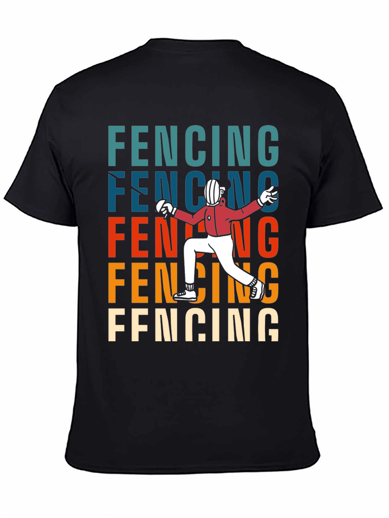 Fencing Retro Style T-Shirt