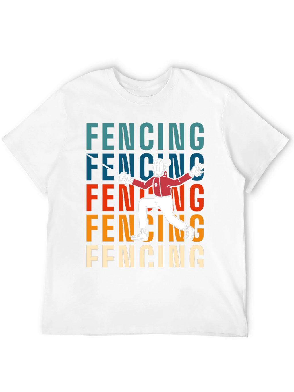 Fencing Retro Style T-Shirt