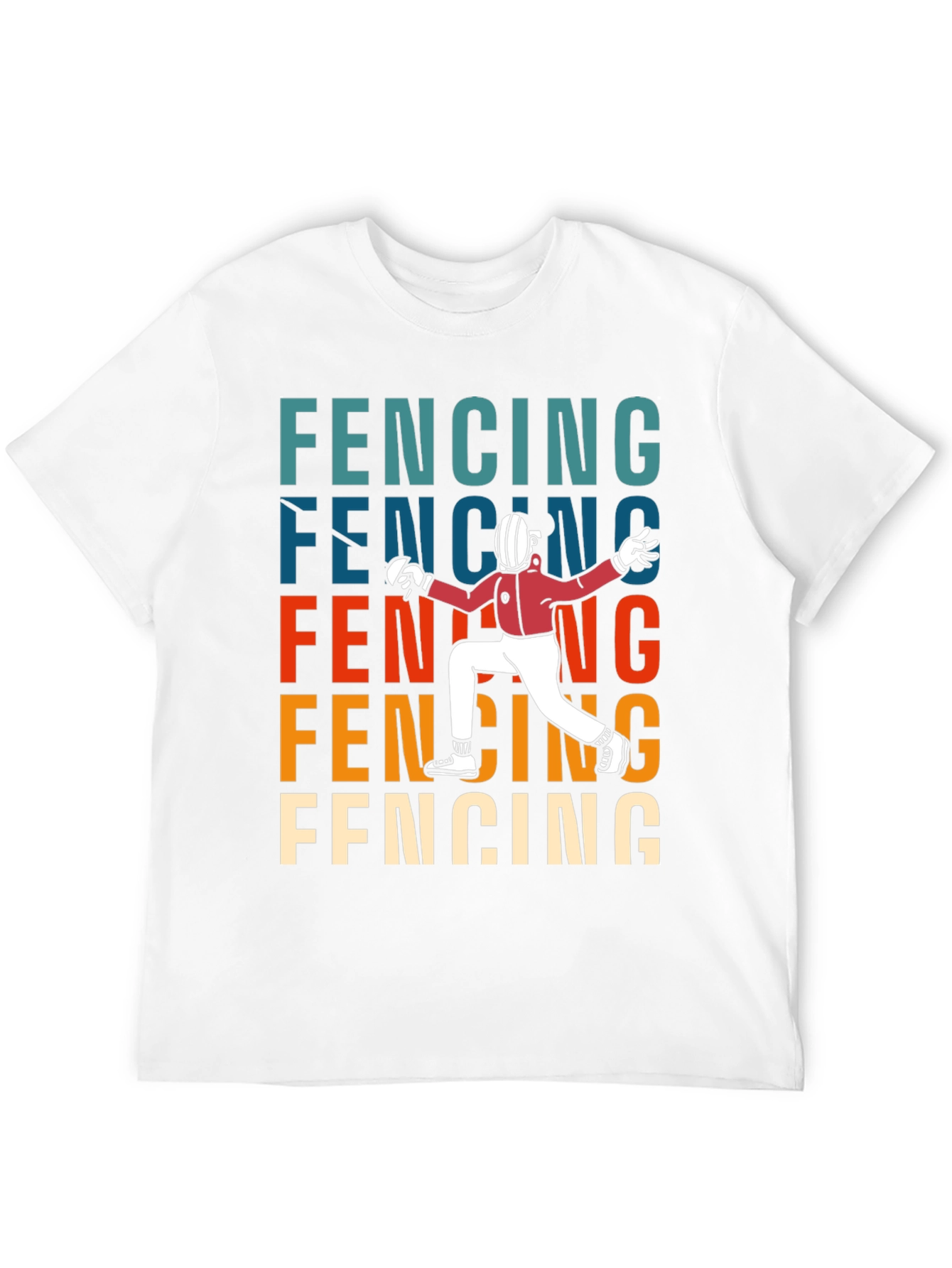 Fencing Retro Style T-Shirt