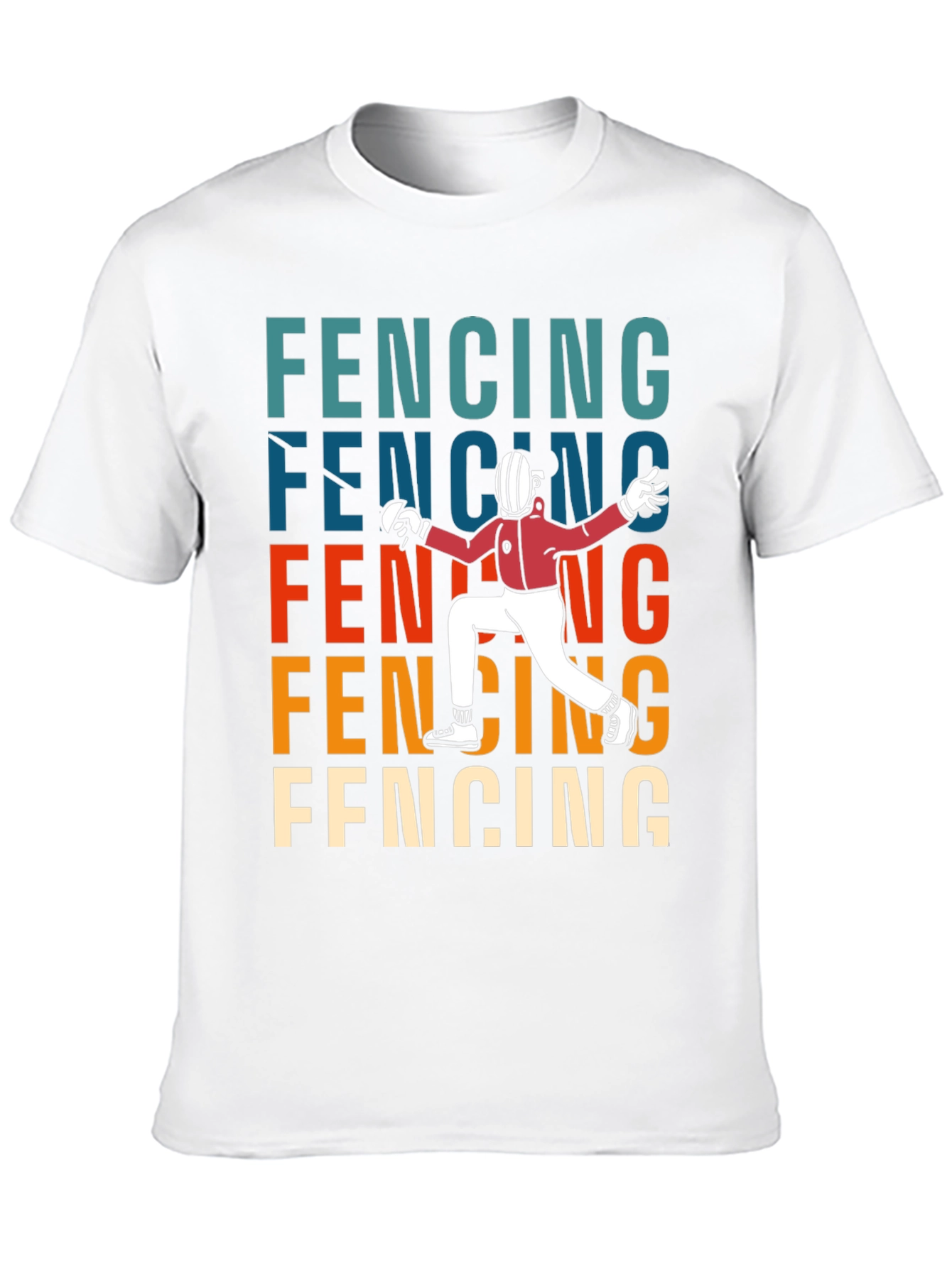 Fencing Retro Style T-Shirt
