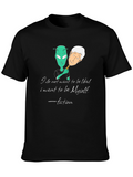 Alien Identity Black T-Shirt - Be Yourself Fiction Quote