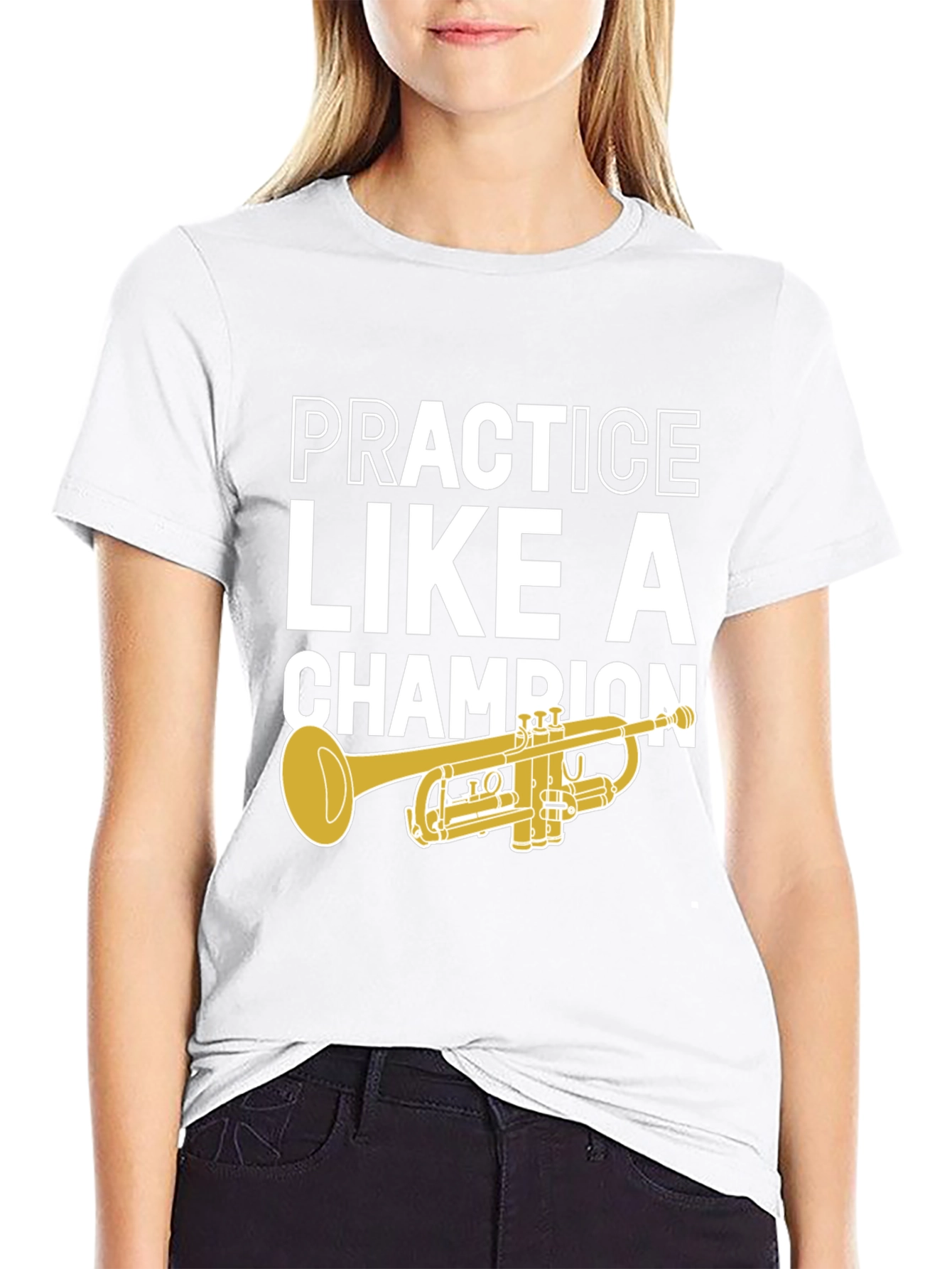 Practice Like A Champion Trumpet T-Shirt