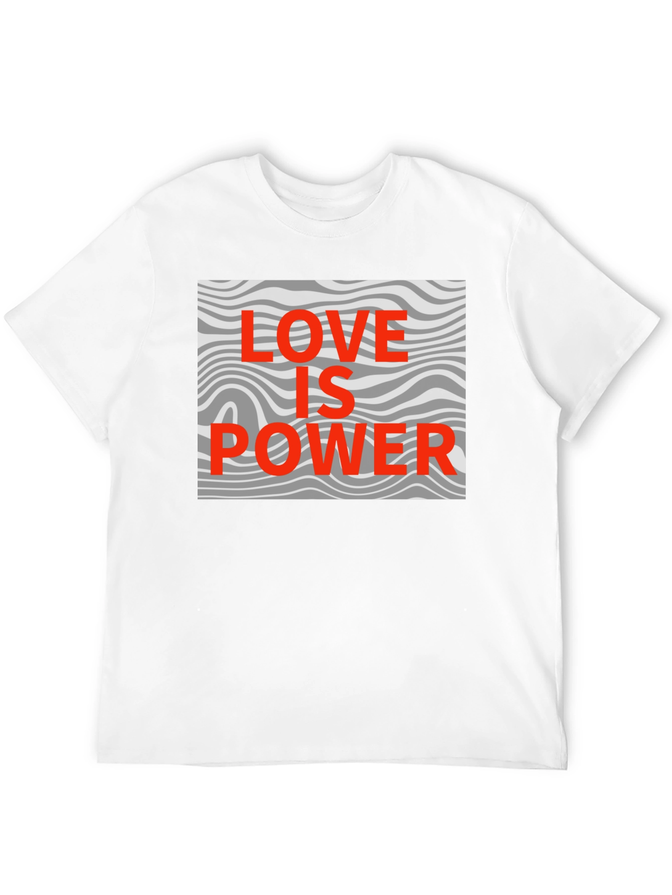 Love is Power Graphic Tee - Stylish Black T-Shirt