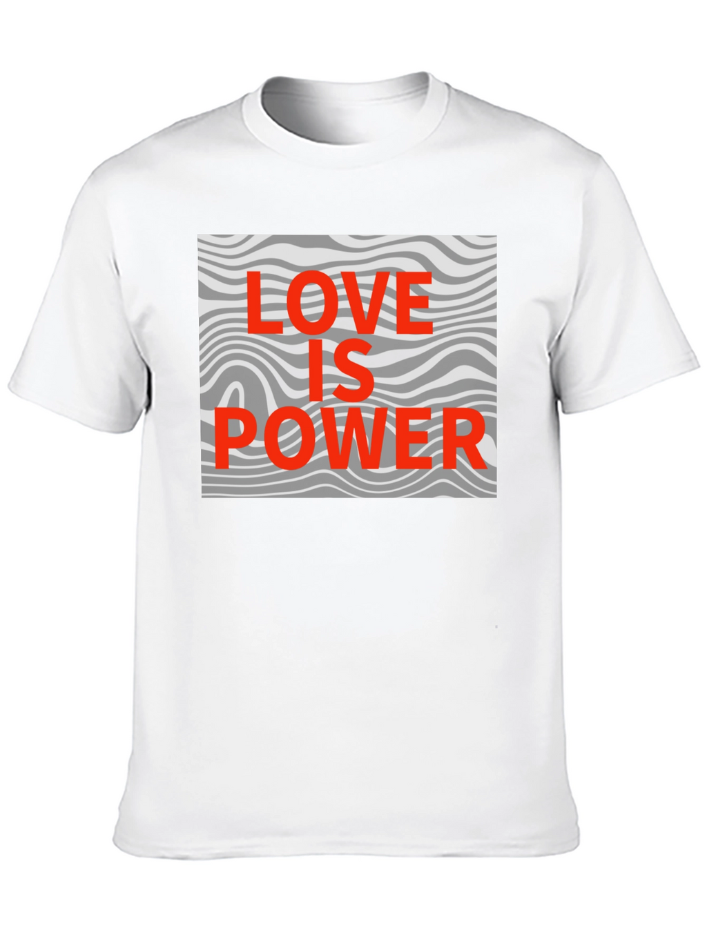Love is Power Graphic Tee - Stylish Black T-Shirt