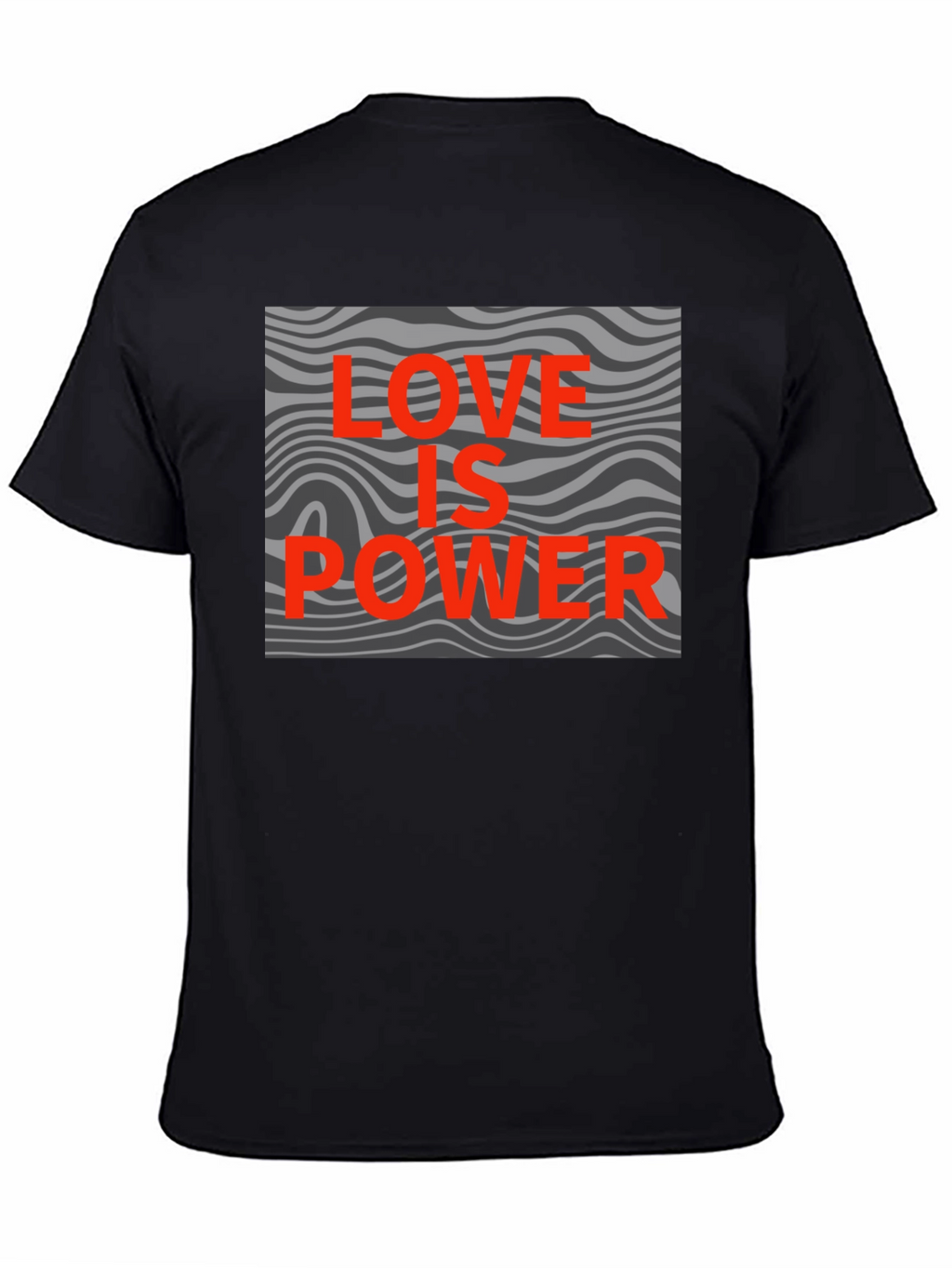 Love is Power Graphic Tee - Stylish Black T-Shirt