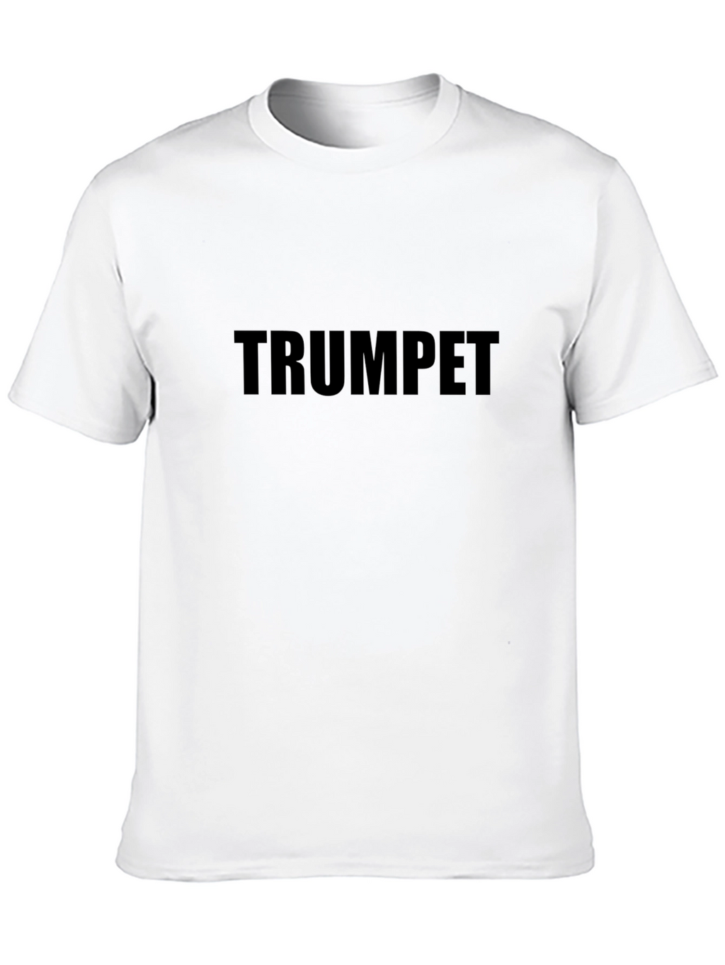 Black Trumpet Graphic T-Shirt for Music Lovers