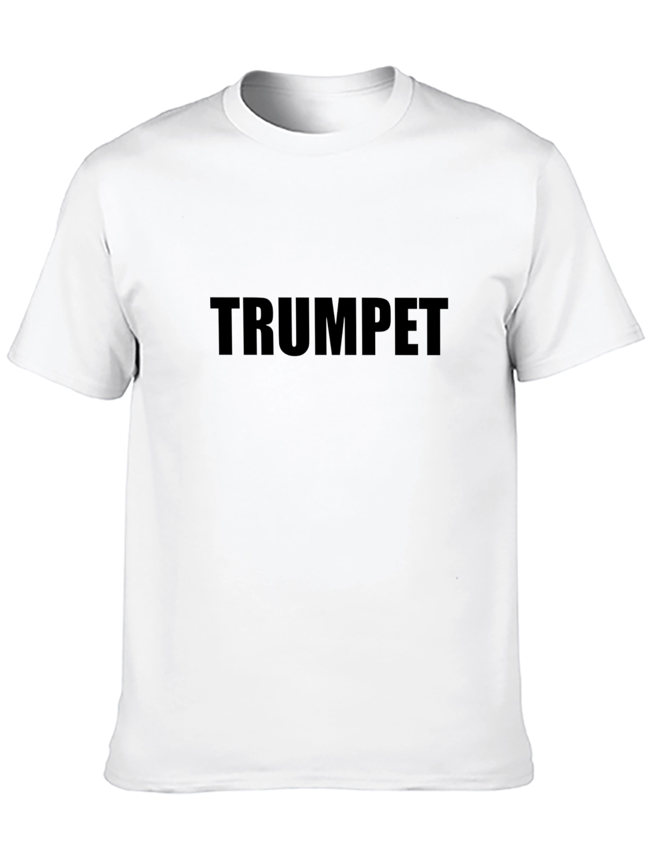 Black Trumpet Graphic T-Shirt for Music Lovers